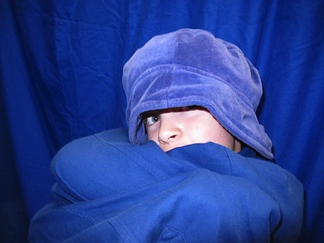 Farbdusche Blau