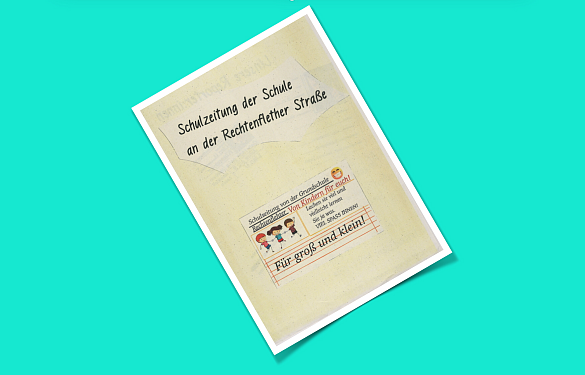 die erste Seite der Schulzeitung. 